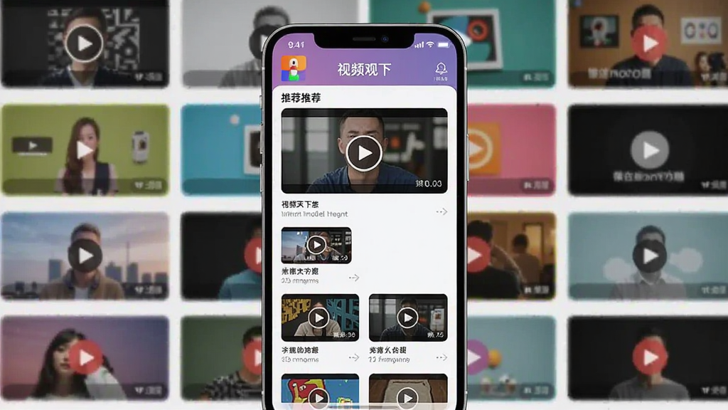 ��Ƶ������APP�������ͼ���ֻ���Ļ����ʾ�Ƽ���Ƶ�б�������Ϊ�ḻ��������Ƶ����ͼ���������ִ���ɫ�����ޣ���ͼģ��