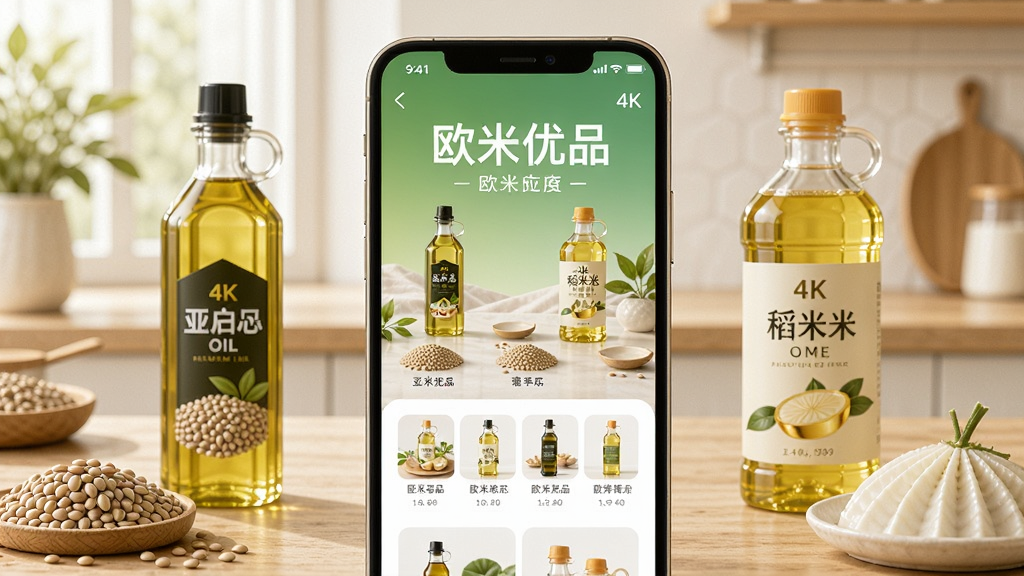 ��ʾŷ����ƷAPP���ֻ���Ļ�ϵĽ��棬�������������͡������͵Ȳ�Ʒ��������ܰ�Ĺ��ﳡ����4K���ʣ�ϸ�ڷḻ��
