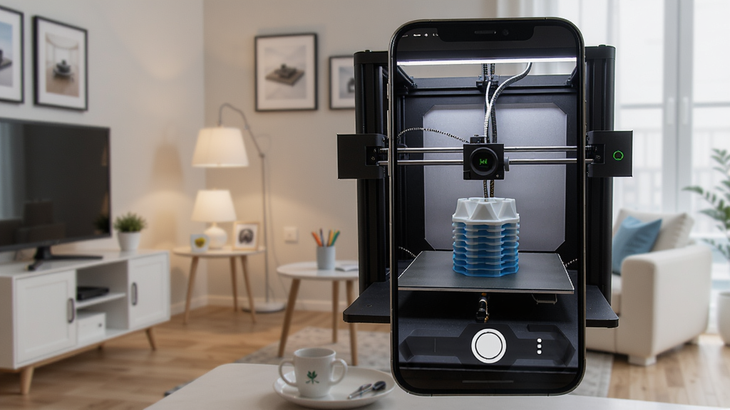 CyberBrickԶ�̼�ع���չʾ���ֻ���Ļ����ʾ3D��ӡ���ڲ�����ͷ���棬��ӡģ���������ѻ�������Ϊ�������ܼҾӻ������������