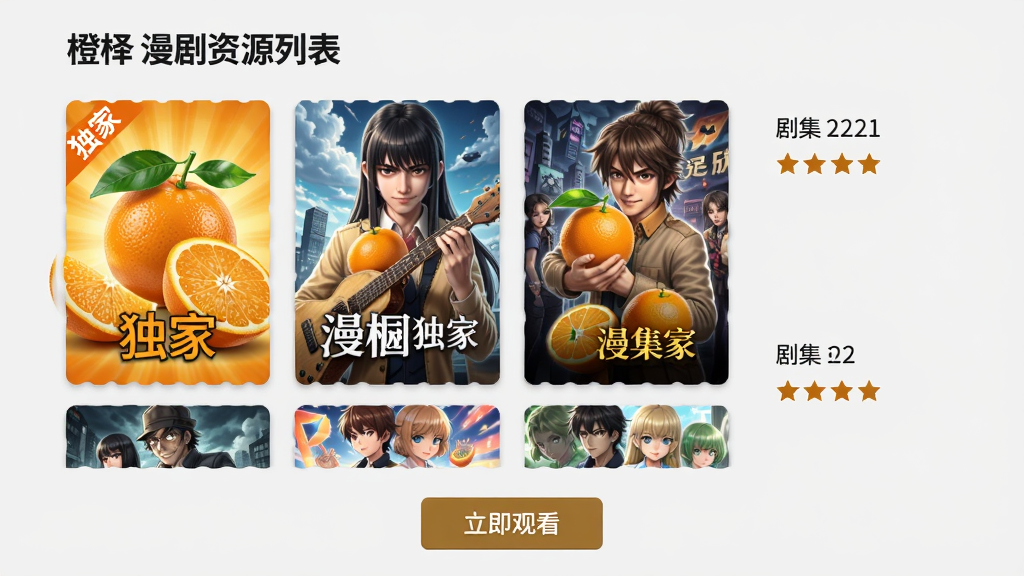 ����������Դ�б�ҳ��չʾ�ಿ������棬������С����ҡ��Ǳ꣬�Ҳ���ʾ�缯�������֣�����Ϊǳ��ɫ����������������ײ��С������ۿ�����ť��������������������顣
