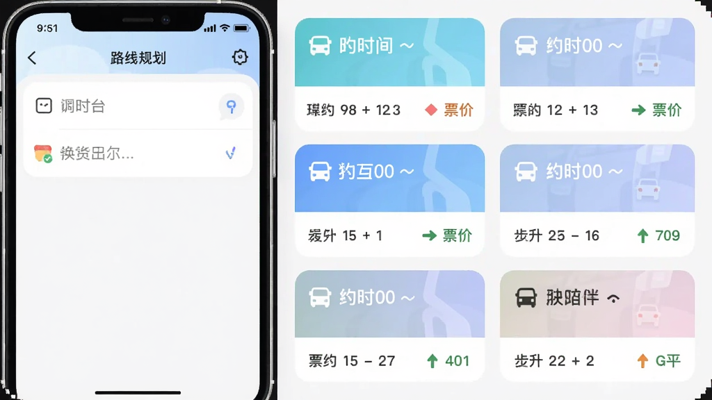 ����������APP·�߹滮���棬���������Ҳ���ʾ�������˷�����Ƭ������ʱ�䡢Ʊ�ۡ�����ָ�������������¼��
