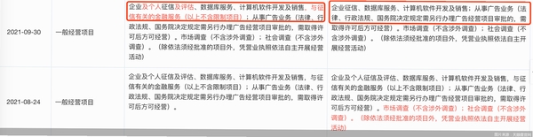 鹏元征信运行截图