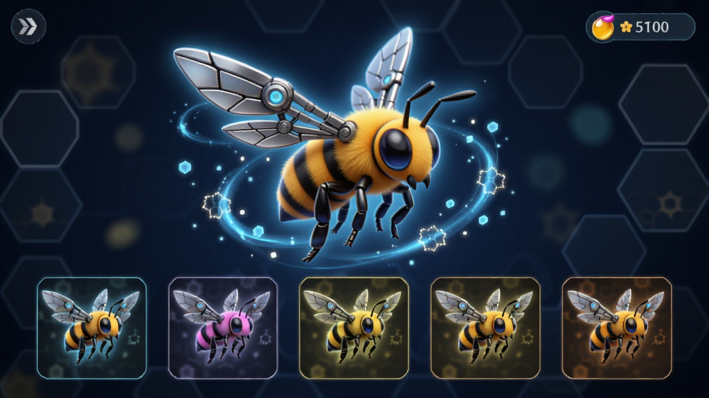FlyWindƤ��ͼ���������ͼ����������(50%,48%)����һֻ�����ɫ��е���ĿƼ���С�۷�3Dģ�ͣ��������Ƶ���ɫ������Ч��䳲���ӣ��·�����������ͬ��ɫ��Ƥ������ͼ��Ƭ������Ϊ����ҹɫ�µ������η䳲��������͹�ߣ����Ͻ���ʾ���ۻ���ͼ�������������澫��ϸ�壬��Ӱ��η�����16:9��湹ͼ