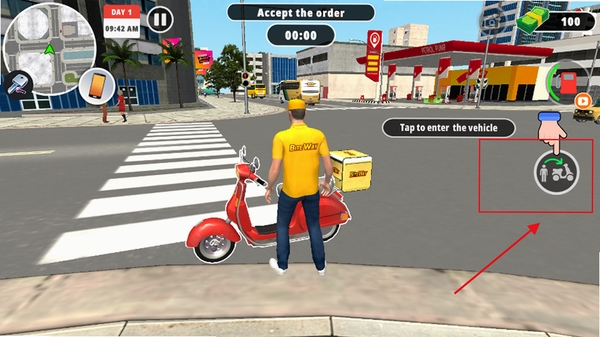 ����Ħ��ģ����Pizza Bike Delivery���н�ͼ