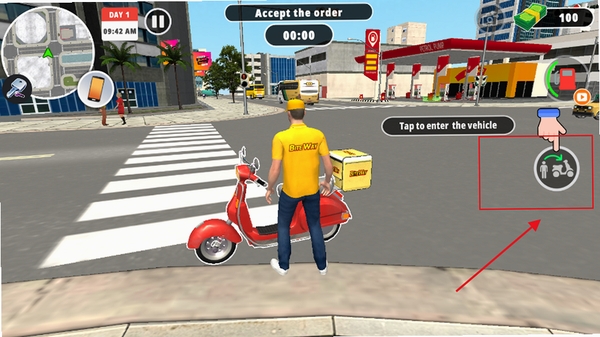 ����Ħ��ģ����Pizza Bike Delivery���н�ͼ