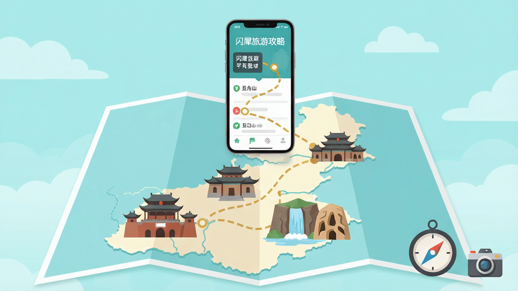��ƽ������β廭��������������(512,512)��չ��һ��ɽ����ͼ����ͼ�ϲ���ƽң�ųǡ���̨ɽ�������ٲ����Ƹ�ʯ���ĸ�����ر�ͼ�꣬һ���ֻ������ڵ�ͼ�Ϸ�����Ļ��ʾ��Ϭ���ι���ҳ�����ɫ·�����ߣ�����Ϊǳ��ɫ����뵭���Ʋ㣬���½���ָ���������СԪ�أ���������������ϸ�ھ���
