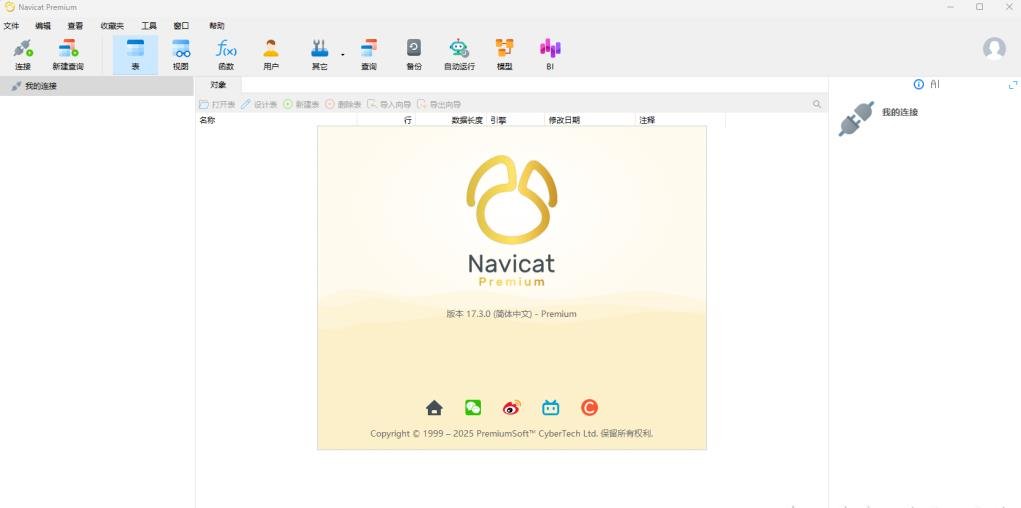 Navicat Premium 17.3.0汉化激活版运行截图