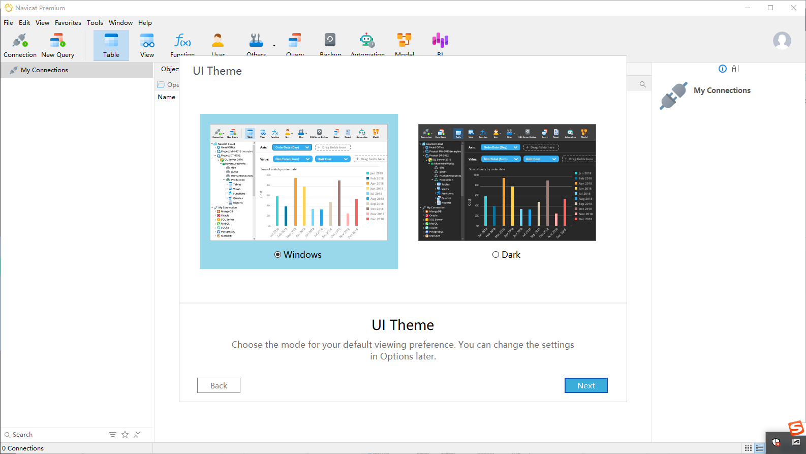 Navicat Premium 17.2.4中文激活版运行截图
