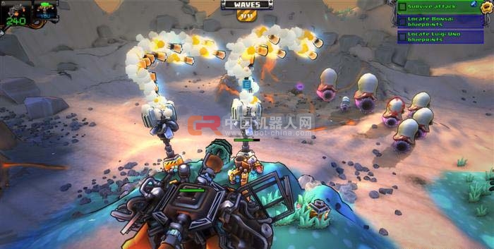 机器人组装炮塔运行截图