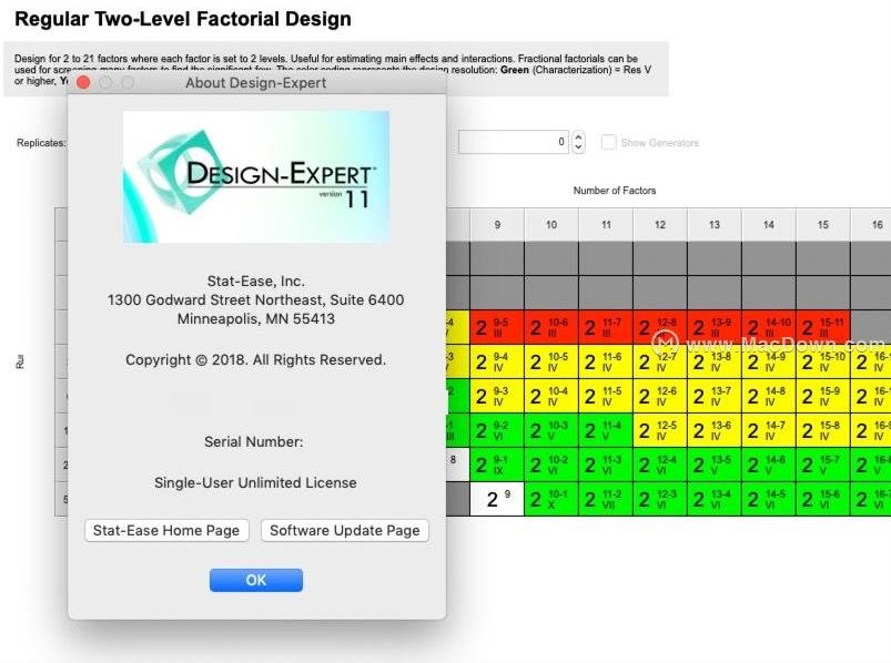 Design Expert 11.0汉化完整版运行截图