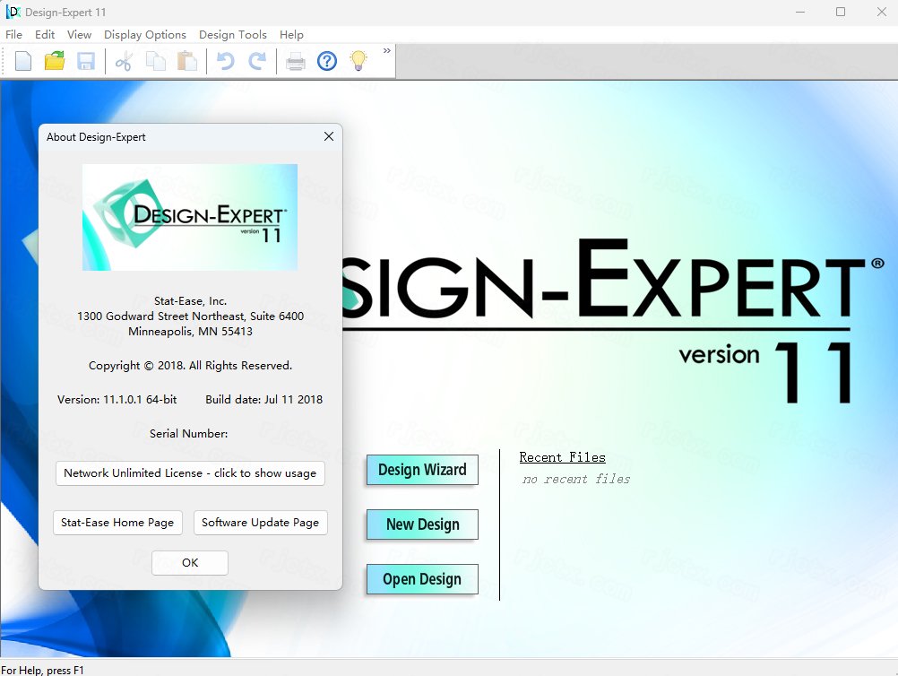 Design Expert 11.0汉化完整版运行截图