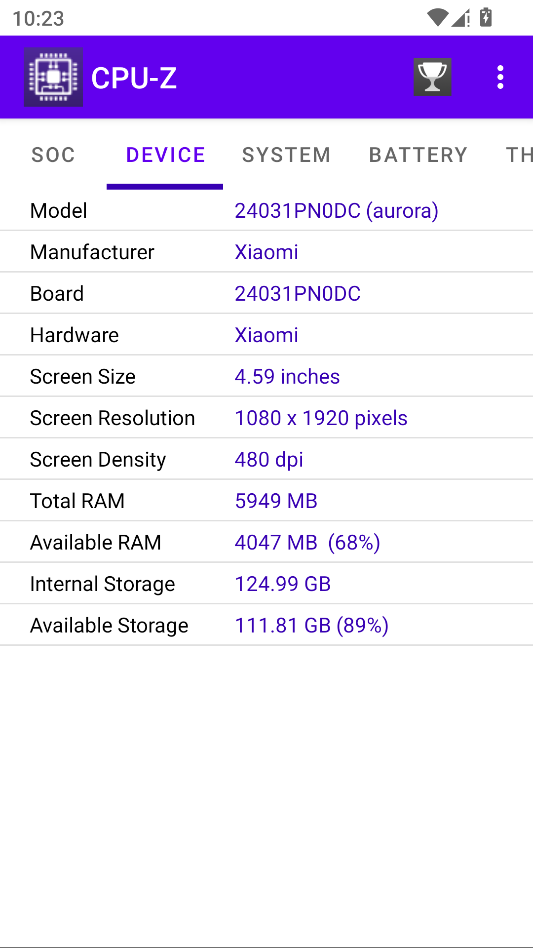 CPU-Z运行截图