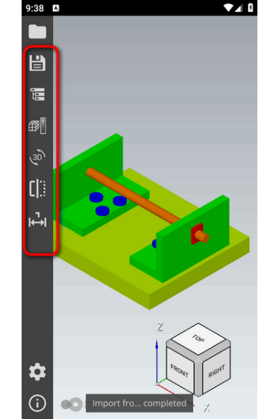 Open Cascade CAD Assistant运行截图