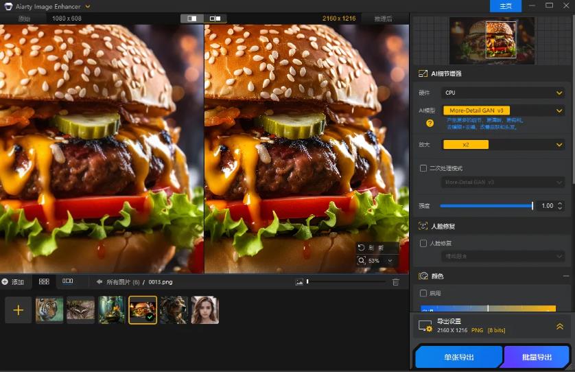 Aiarty Image Enhancer 3.7中文最新版运行截图