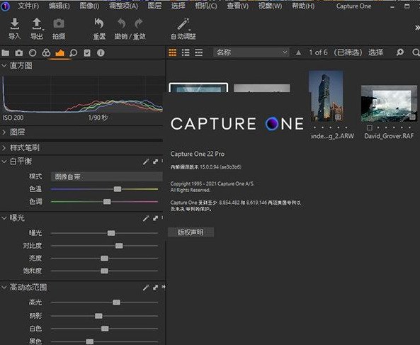 Capture One 22汉化激活版运行截图