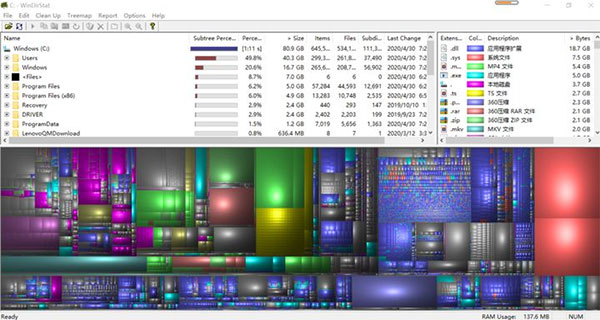 WinDirStat磁盘工具 WinDirStat磁盘工具
