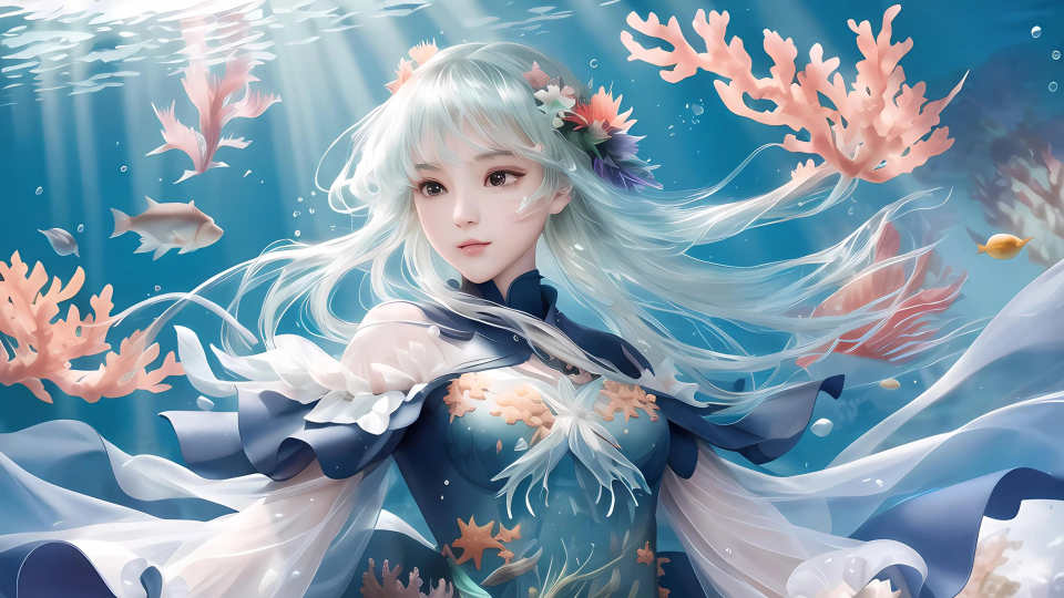 出水美人鱼 pc版 免费下载 绝美海底世界冒险游戏
