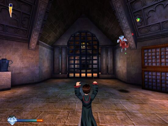 哈利波特与神秘魔法石 pc版 游戏画面 魔法战斗场景