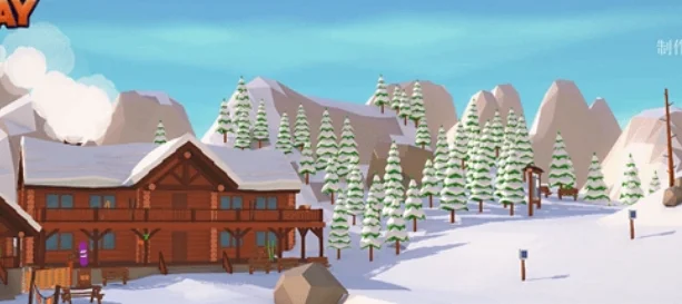 惊险雪山缆车运行截图