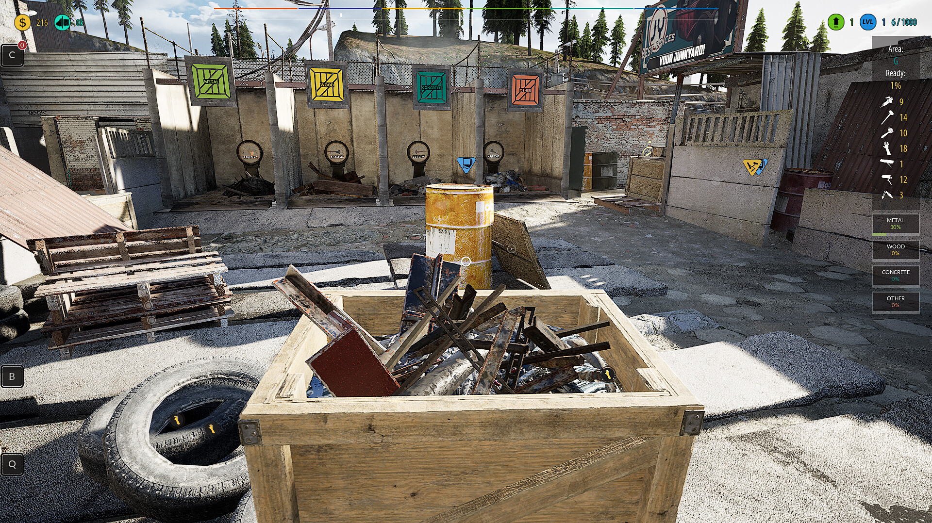 废品场模拟器Junkyard Simulator pc版 游戏画面 废品场场景