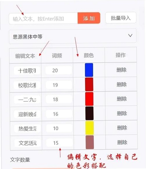 实时云背词RealTimeCloudWords运行截图