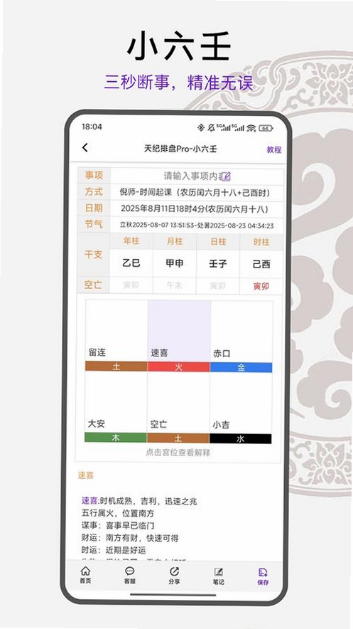天纪排盘Pro运行截图