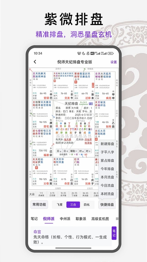 天纪排盘Pro运行截图