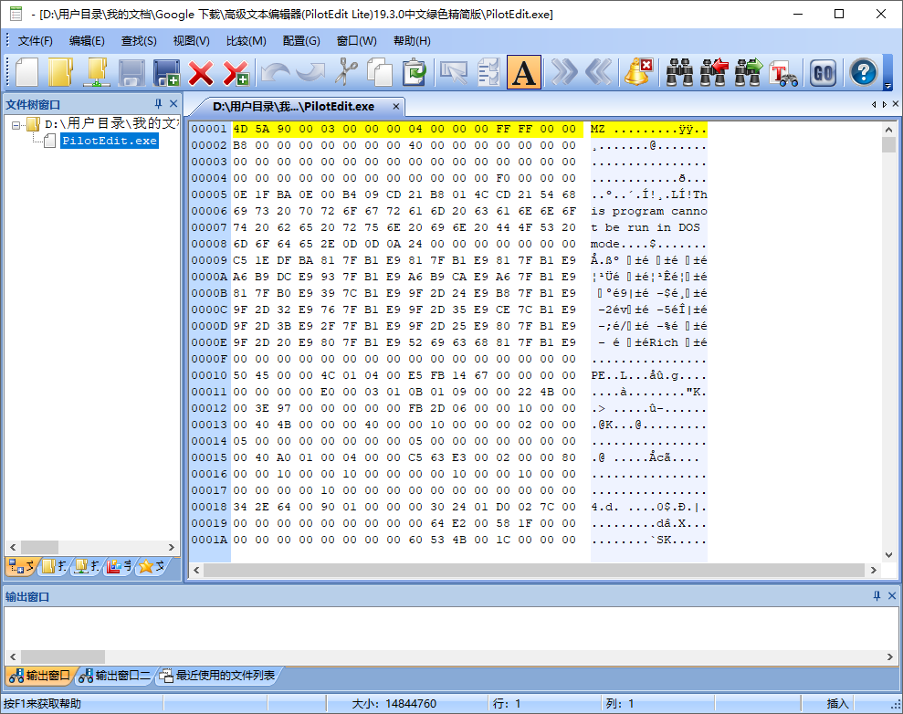 PilotEdit Pro 21中文激活版运行截图