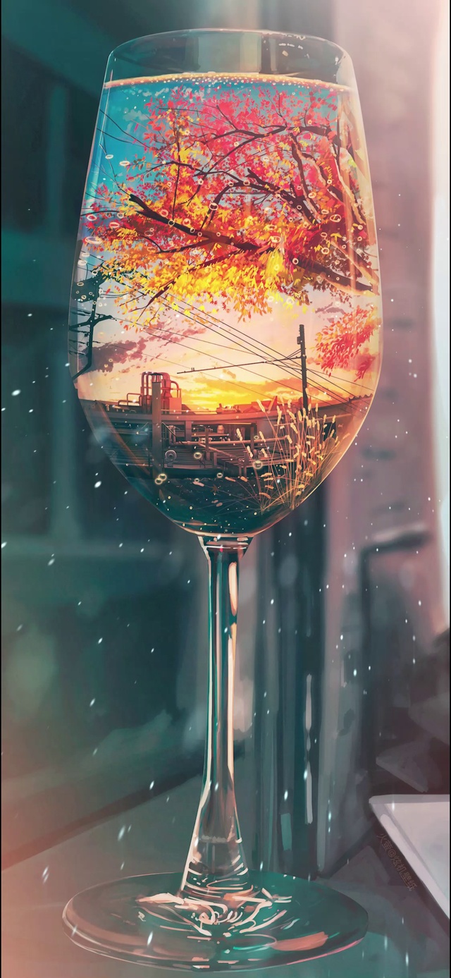 树洞小酒馆 酒杯 特写 治愈