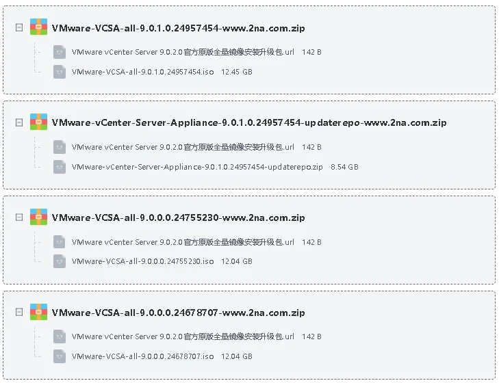 VMware vCenter Server 9.1.0.0200官方原版全量镜像安装/离线升.级包运行截图