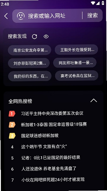 魅夜私密浏览器运行截图