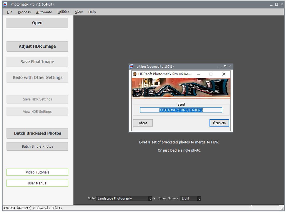 HDRsoft Photomatix Pro 7.1.4中文免费版运行截图