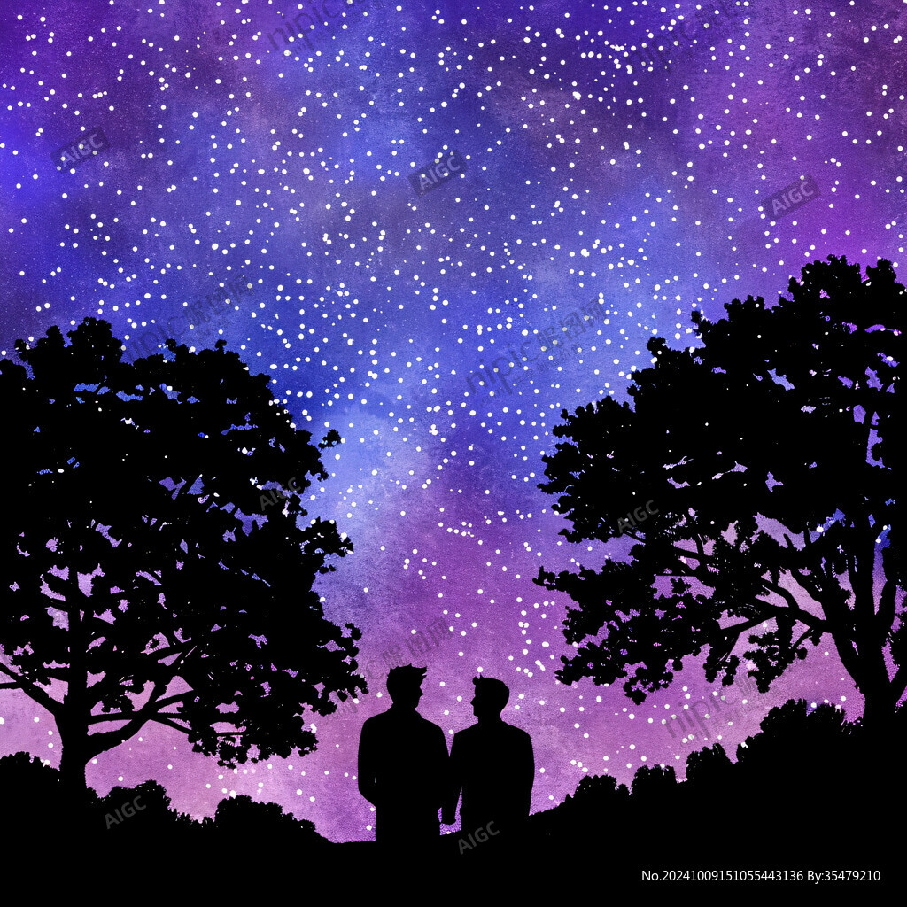星语心愿 星空 浪漫告白 意境图