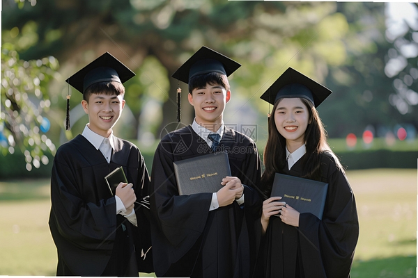 毕业证件照 学士服 正装 拍摄背景