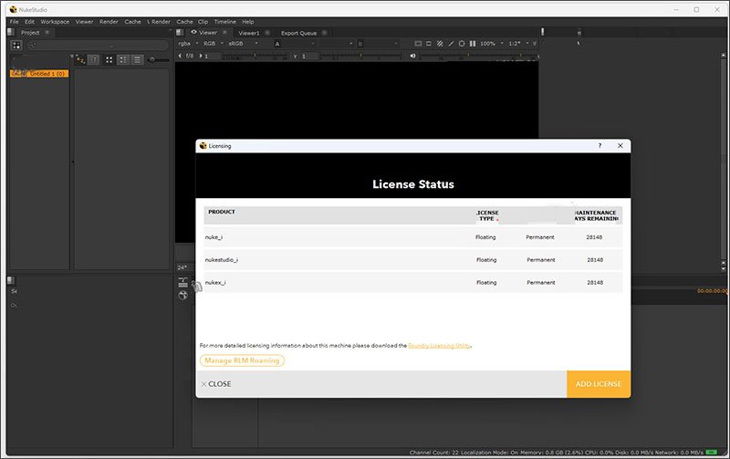 The Foundry Nuke Studio 16中文完整版运行截图