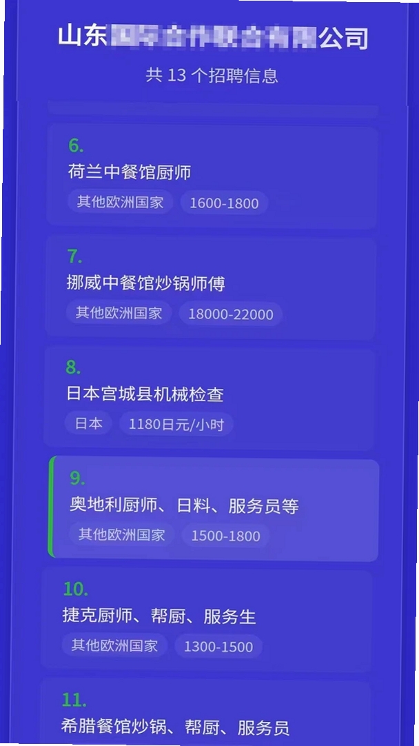 出国帮运行截图