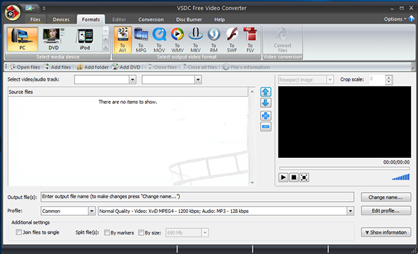 VSDC-Free Video Converter 2.5.1正式版运行截图