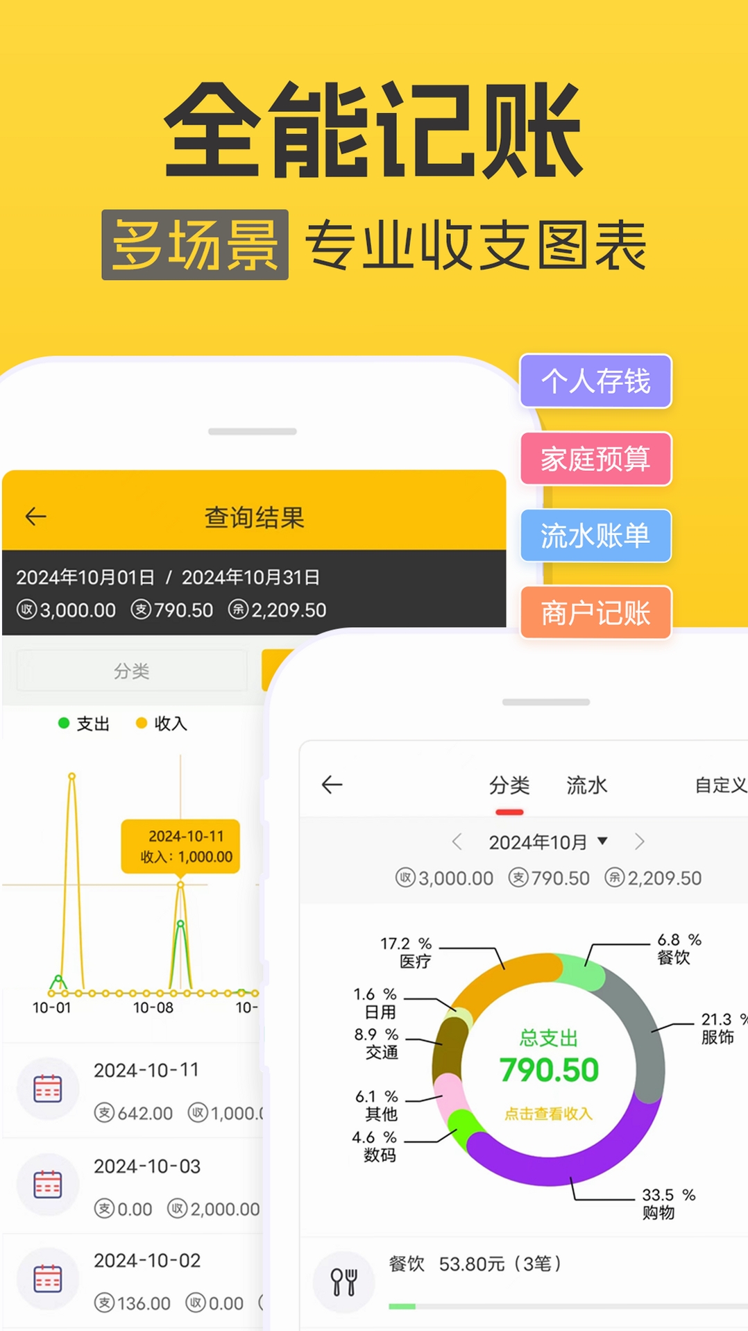 多心收支账本 记账教程 安卓