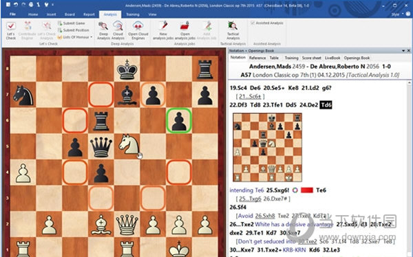 ChessBase16中文免费版 开局训练 战术练习