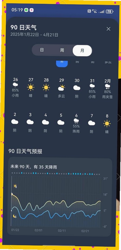 准确天气运行截图