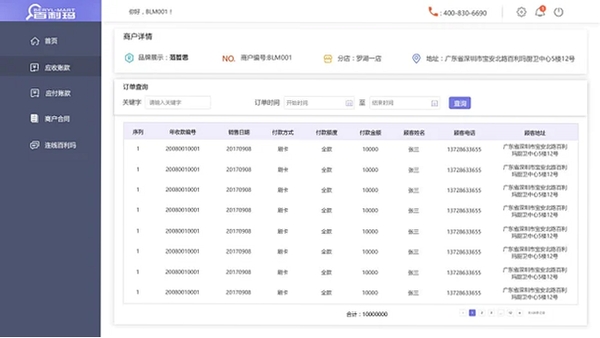 图味商家 商家后台 操作界面