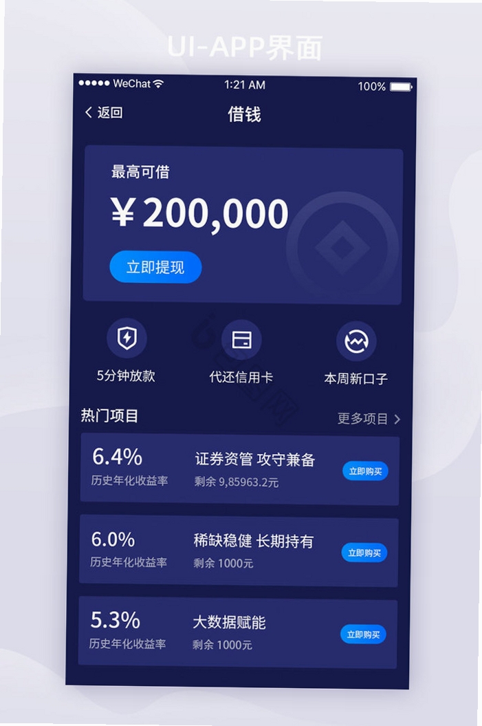 Z有钱借钱App界面截图