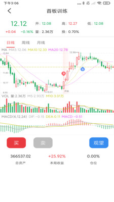 暴富K线训练助手 模拟炒股 实战演练 入门工具
