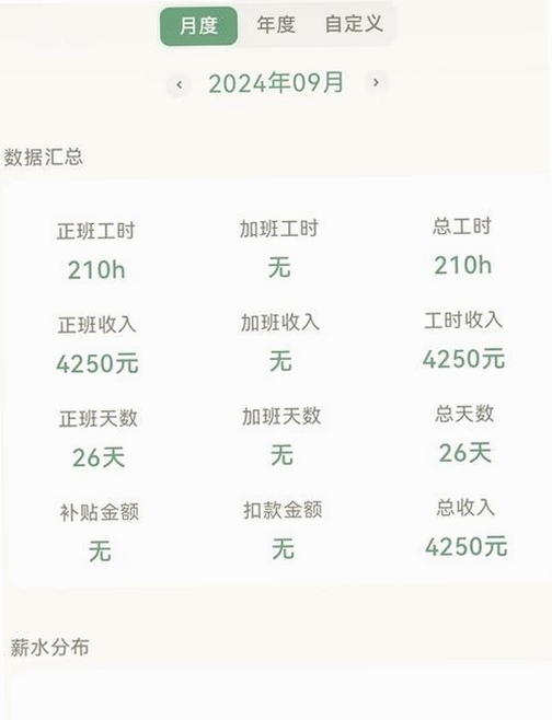 小时工记工时助手运行截图