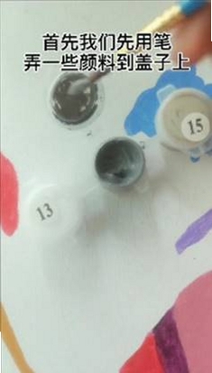 DIY数字油画 颜料干了 解决 方法 图片