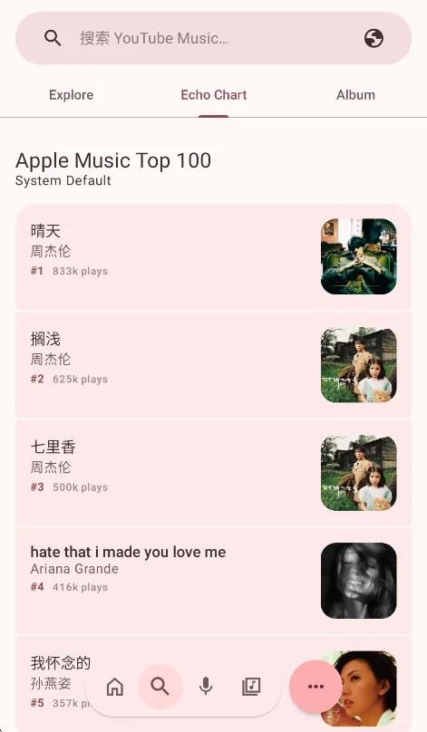 NullMusic音乐运行截图