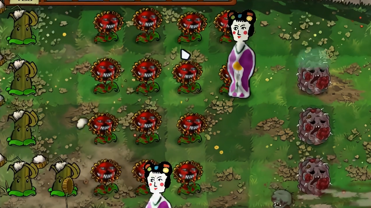 植物大战僵尸恐怖版 中文版下载 游戏画面