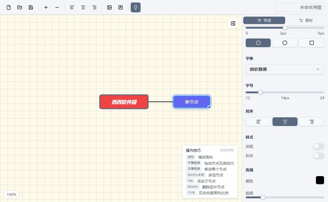 喵呜导图运行截图