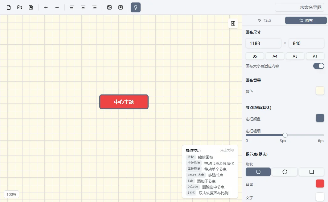 喵呜导图运行截图