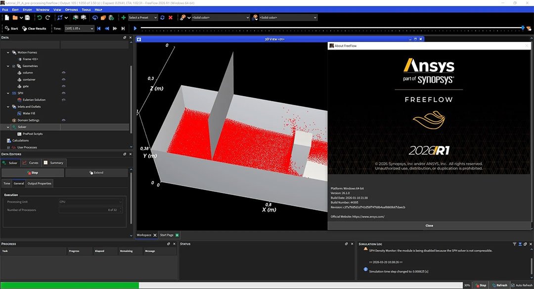 ANSYS FreeFlow 2026中文完整版运行截图